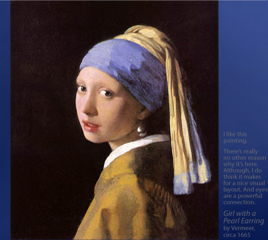 Girl with a Pearl Earring by Vermeer, circa 1665